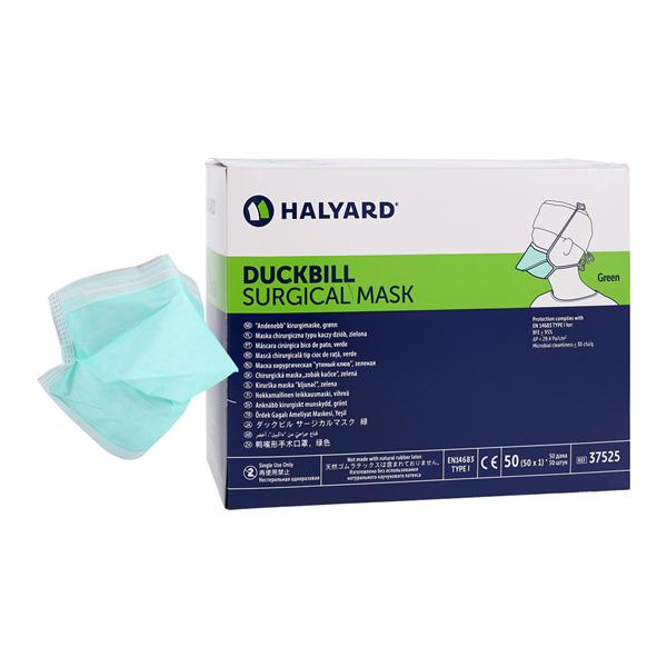 Surgical Mask Not Rated Green 50/Bx