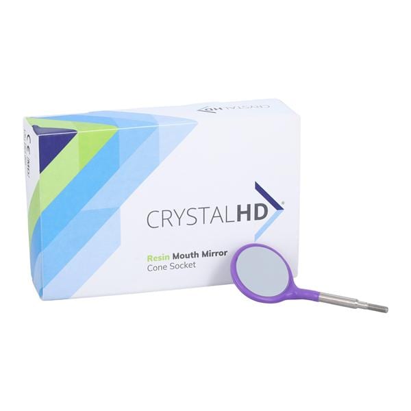Crystal HD Mirror Size 5 Cone Socket Neon Purple 12/Pk
