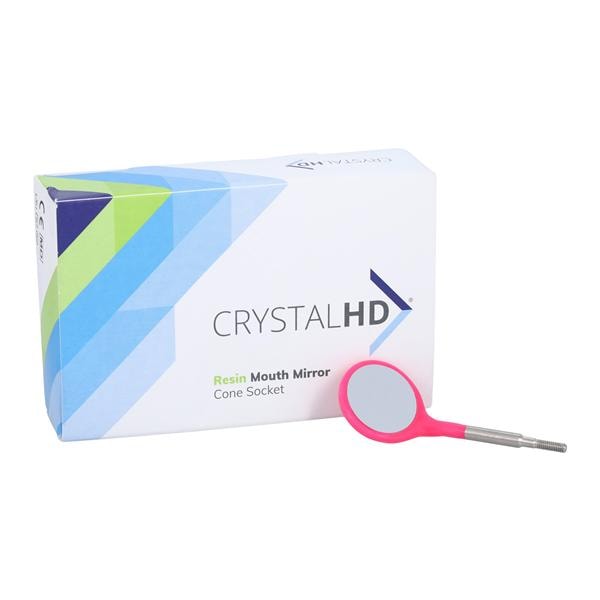 Crystal HD Mirror Size 4 Cone Socket Neon Pink 12/Pk