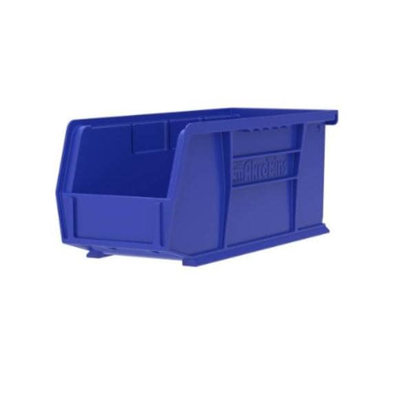 AkroBins Storage Bin Blue Polymer With Label Holder 10-7/8x4-1/8x4" 12/Ca