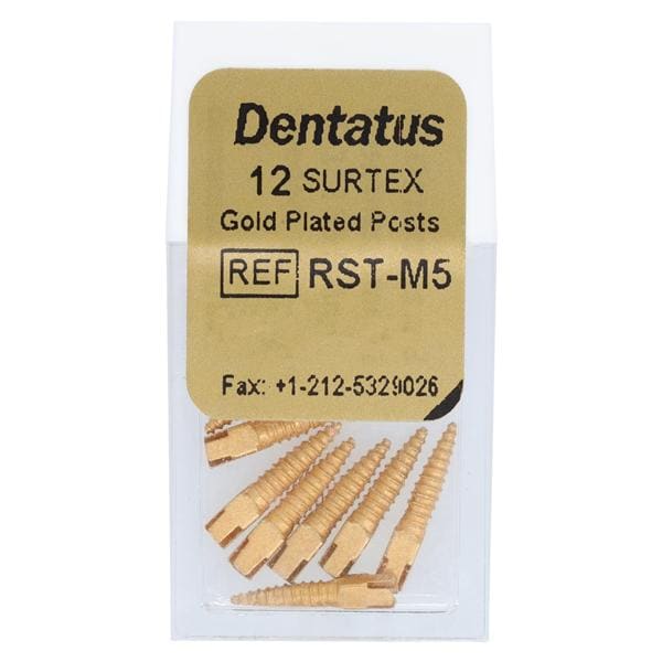 Surtex Posts Gold Plated Medium 1.65 mm 12/Bx