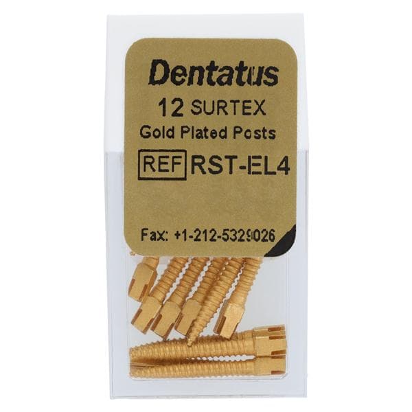 Surtex Posts Gold Plated Extra Long 1.5 mm 12/Bx
