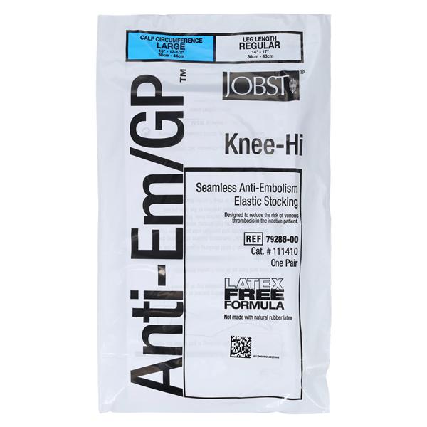 Jobst Compression Stocking Knee High Large Unisex 14-17" White