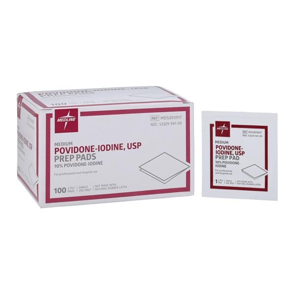 Prep Pad Medium, 10 BX/CA