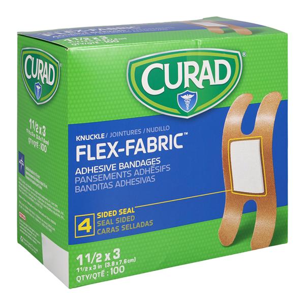 Curad Adhesive Bandage Fabric 3x1.5" Natural Sterile 100/Bx