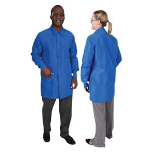 DenLine Protection Plus Mid-Length Jacket Lng Tprd Slvs 34 in Medium Ryl Ea