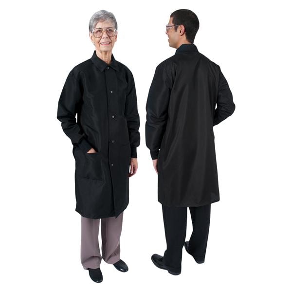 DenLine Protection Plus Long Coat 3 Pkts Lng Tprd Slvs 41 in 4X Large blck Ea