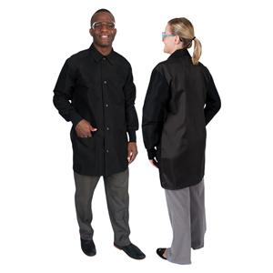 DenLine Protection Plus Mid-Length Jacket 3 Pockets 34 in X-Small blck Unisex Ea