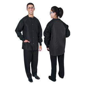 Protection Plus II Jacket 3 Pockets Long Tapered Sleeves 31.5 in X-Large blck Ea