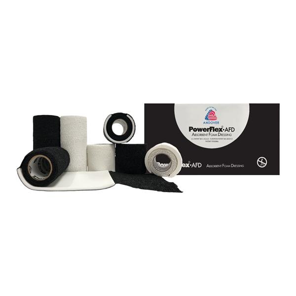 PowerFlex AFD Foam/Elastic Transparent Dressing 4"x2-1/2yd Non-Sterile Wt Abs LF