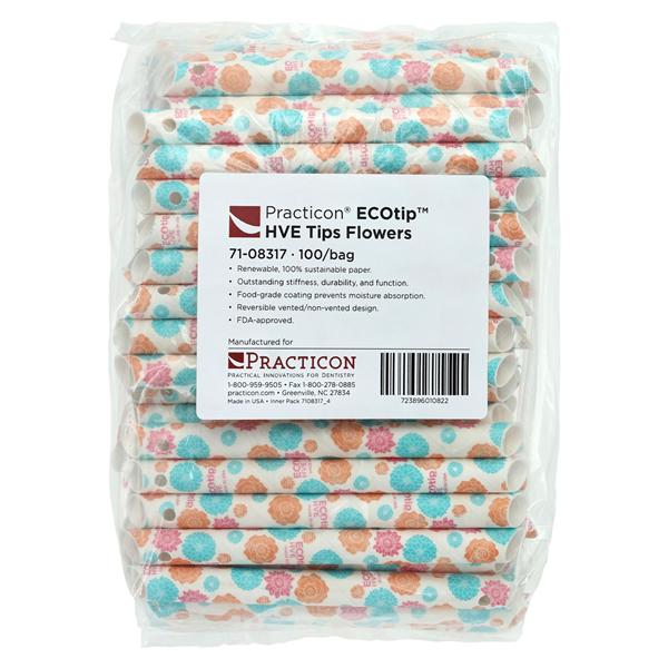 ECOtip HVE Tips Vented Flowers Renewable Resources 100/Bg, 10 BG/CA