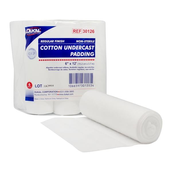 Undercast Padding White 6"x12'