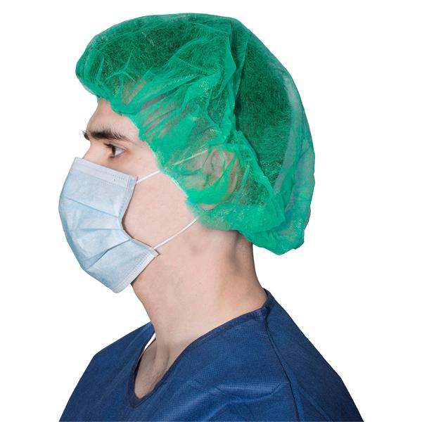 Bouffant Cap Green 500/Ca