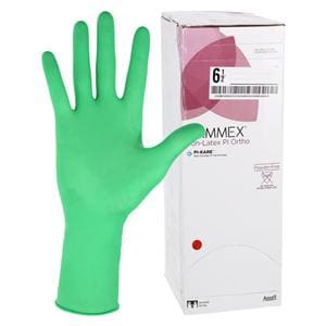 GAMMEX Non-Latex PI Ortho Polyisoprene Surgical Gloves 6.5 Light Green 50/BX, 4 BX/CA