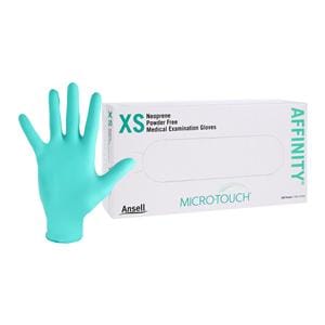 MICRO-TOUCH Affinity Neoprene Exam Gloves X-Small Green Non-Sterile 100/Bx, 10 BX/CA
