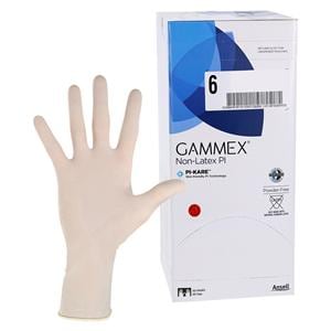GAMMEX Non-Latex PI Polyisoprene Surgical Gloves 6 White 50Pr/Bx