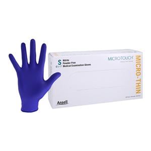 MICRO-TOUCH Micro-Thin Nitrile Exam Gloves Small Blue Non-Sterile 300/Bx