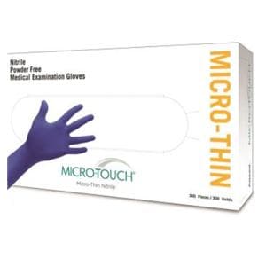 MICRO-TOUCH Micro-Thin Nitrile Exam Gloves X-Large Blue Non-Sterile 300/Bx