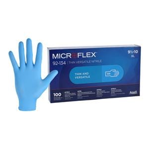 MICROFLEX Versatility Nitrile Exam Gloves X-Large Light Blue Non-Sterile, 10 BX/CA