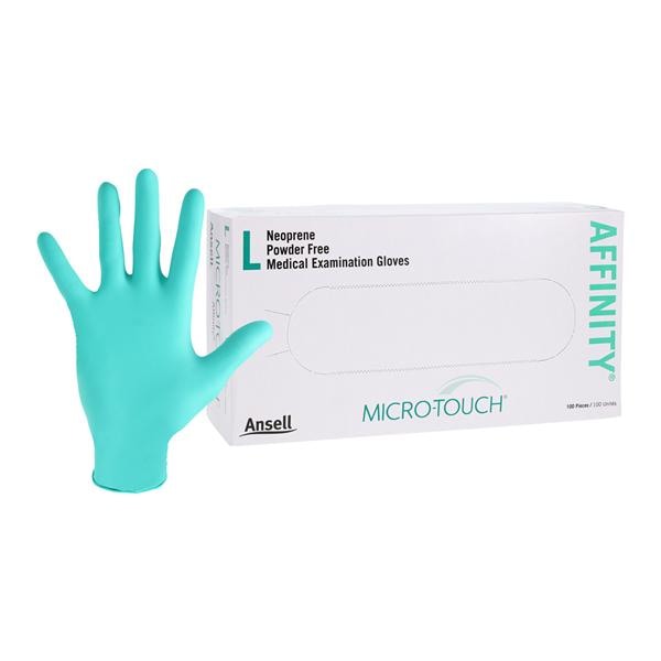 MICRO-TOUCH Affinity Neoprene Exam Gloves Large Green Non-Sterile 100/Bx, 10 BX/CA