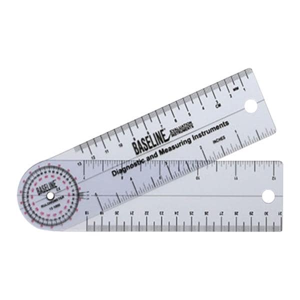 Baseline ROM Goniometer Rulongmeter Style Joint 6" 360 Degree Range
