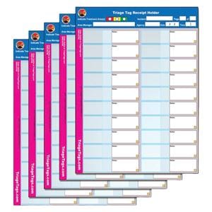 EMT3 Triage Tag Receipt Holder Refill 5/Pk