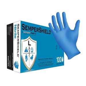 SemperShield Nitrile Glove Gloves XX Large Blue Non-Sterile