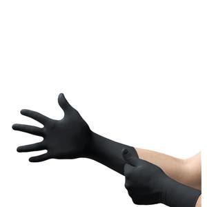 MICROFLEX MidKnight Xtra Nitrile Exam Gloves Large Black Non-Sterile 100/Bx