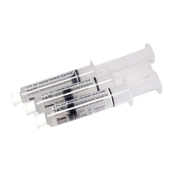 Sodium Chloride 0.9% IV Flush Solution - Prefilled Syringe 10mL 100/Package, 4 BX/CA