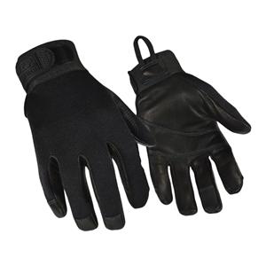 Ringers Synth Lthr/Kevlar/Flxbl Thrmplstc Rbr Flm Rstnc Tactical Gloves XS Blk