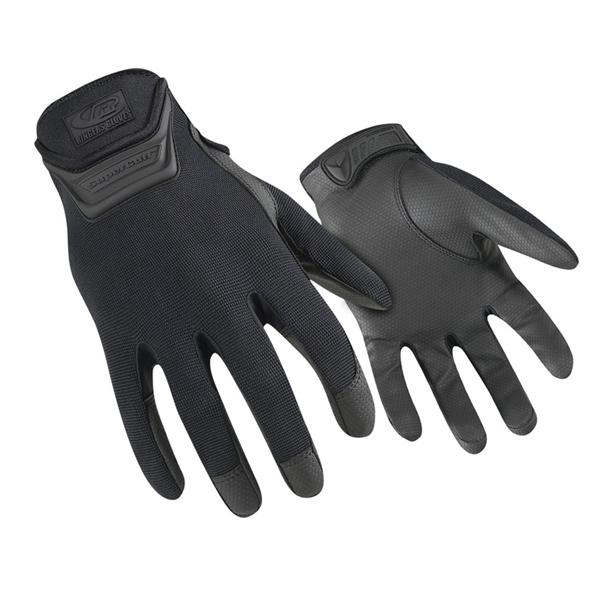 Ringers Synthetic Leather / Spandex Lightweight Tactical Gloves Md Black 1/Pr