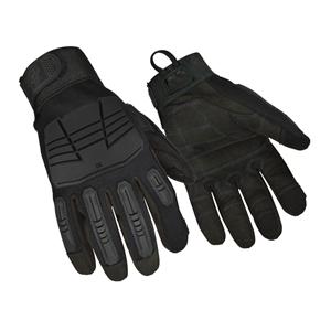 Synth Lthr / Kevlar / Flxbl Thrmplstc Rbr Impact Gloves XL Blk 1/Pr