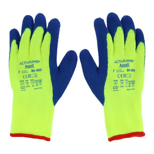 Nitrile / Vinyl Duty Gloves Small Blue / Green 72/Ca
