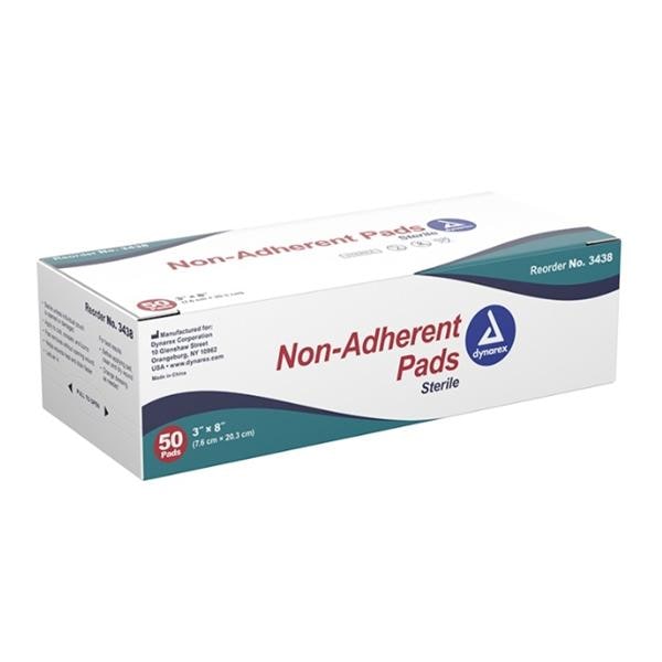 Cotton/Polyester Pad 3x8" Sterile Non-Adherent, 12 BX/CA