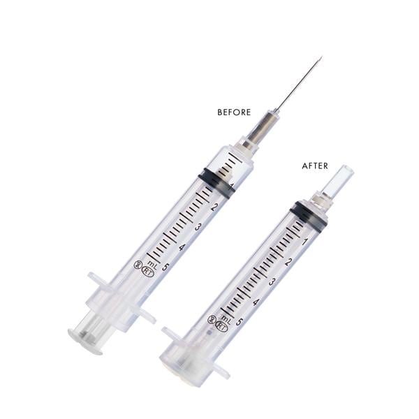 VanishPoint Hypodermic Syringe/Needle 22gx1" 5cc Rtrctbl Fx Ndl Sfty LDS 600/Ca