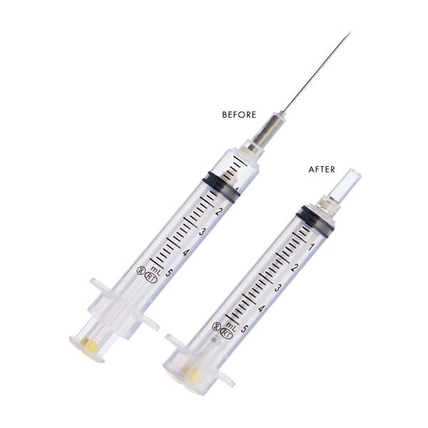 VanishPoint Syringe/Needle 5cc Lubricated 20gx1-1/2" Safety 6/Bx 6x100/ca