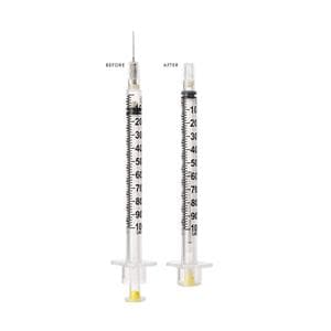 VanishPoint Insulin Syringe/Needle 30gx1/2" 0.5cc Rtrctbl Fx Ndl Sfty LDS 100/Bx