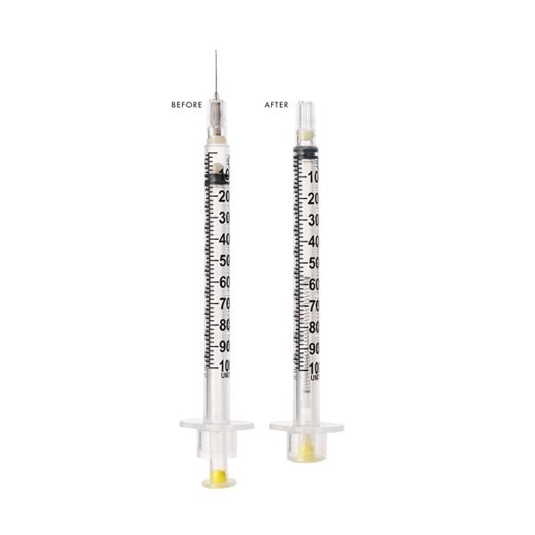 VanishPoint Insulin Syringe/Needle 30gx1/2" 0.5cc Rtrctbl Fx Ndl Sfty LDS 100/Bx