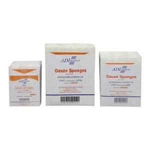 100% Cotton Gauze Sponge 4x4" 12 Ply Sterile Woven