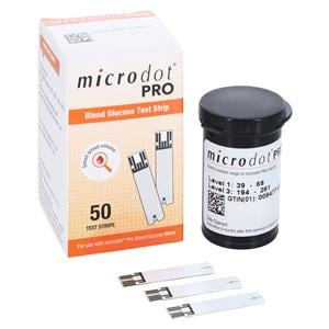 Microdot PRO Blood Glucose Test Strips 50/Bx, 100 BX/CA