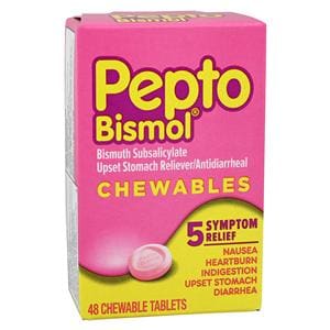 Pepto-Bismol Tablets 262mg 48/Bx, 24 BX/CA