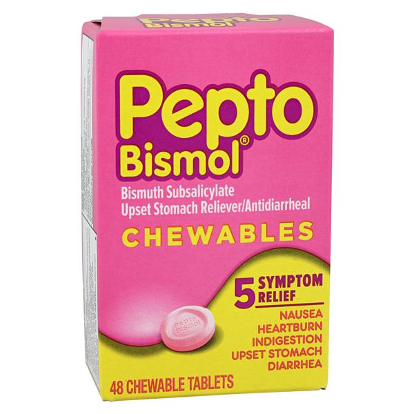 Pepto-Bismol Tablets 262mg 48/Bx, 24 BX/CA