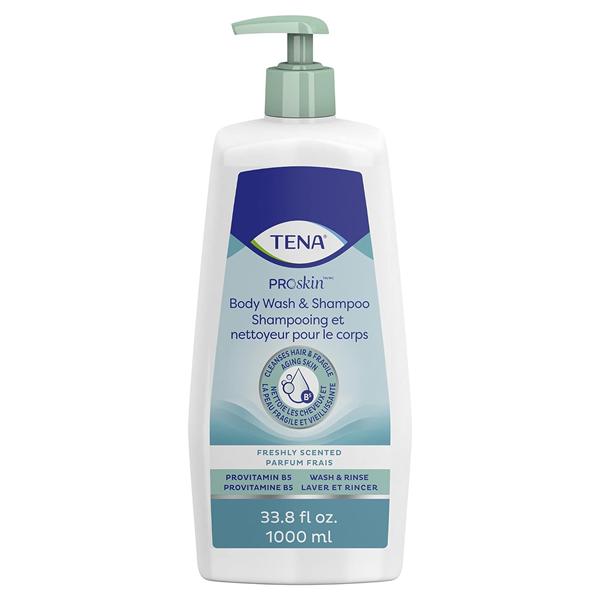 Tena Shampoo & Body Wash 33.8oz Fragrance Free Dispenser 8/Ca