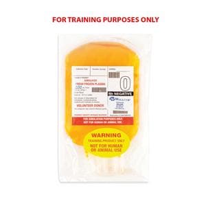 Practi-Fresh Frozen Plasma O-Negative Simulated Medication Bag