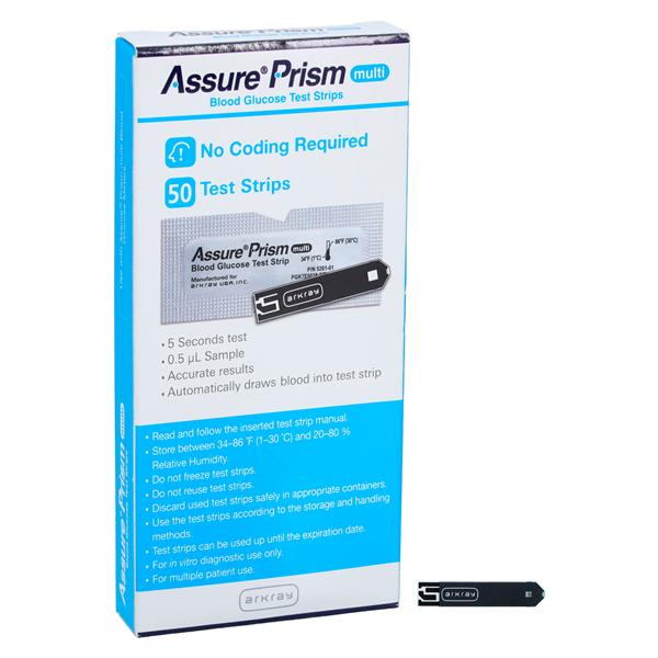 Assure Prism Blood Glucose Test Strips 50/Bx