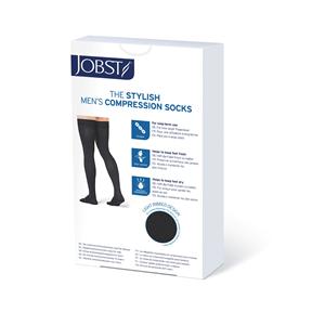 Jobst forMen Compression Sock Thigh High Large Men Black