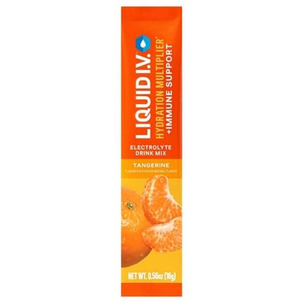 Liquid IV Electrolyte Powder Tangerine Packet 100/Ca