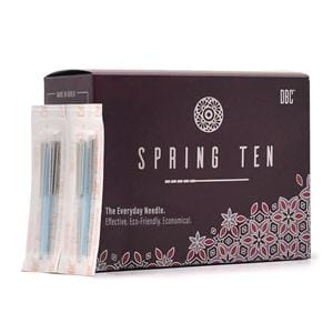 DBC Spring Ten Acupuncture Needle 0.25x60mm Silver Safety 1000/Bx