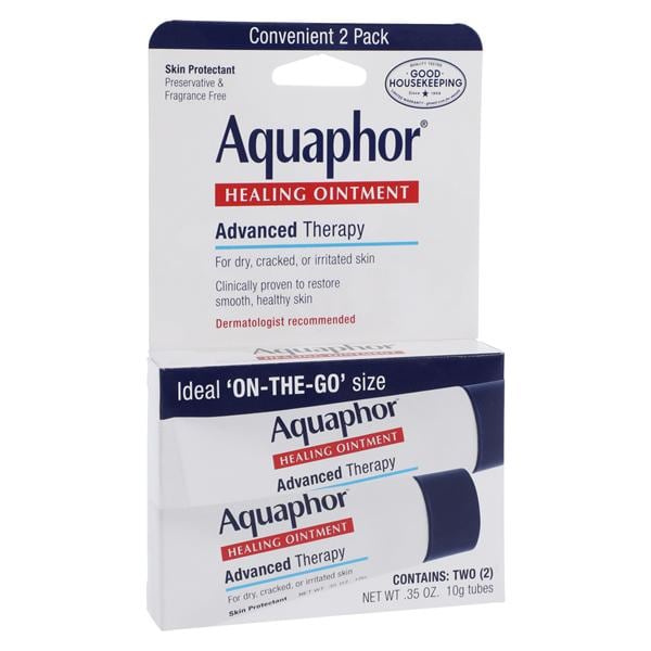 Aquaphor Healing Ointment Petrolatum 0.35oz Fragrance Free 2/Pk, 24 PK/CA