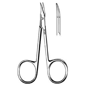 Gradle Surgical Scissors Slightly Curved 3-3/4" Stainless Steel NS Rsbl Ea